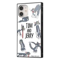 iPhone12 mini トムとジェリー カバー ケース 耐衝撃 衝撃に強い 保護 傷に強い スクエア 四角 ハード ソフト クッション スマホケース KAKU トム | ケース&フィルムのWhiteBang