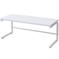 山善 レンジ上ラック 幅60×奥行22×高さ25cm 熱・水に強い アジャスター付き 組立品 ホワイト RKS-6022(WH) | White Wings2