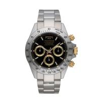 テクノス TECHNOS 腕時計 メンズ 　クロノグラフ　TSM401LB  ブラックｘゴールドダイヤル | ブランド雑貨屋ウィンパル