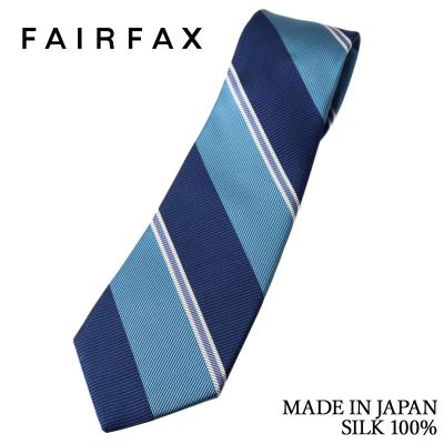 FAIRFAX（フェアファクス） ネクタイ ビジネス ブロックストライプ