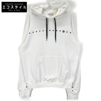 【新品未使用タグ付き】MONCLER クロップド ショート丈パーカー　L　白色 MONCLER モンクレール パーカー 8G00016 899WC レディース 長袖