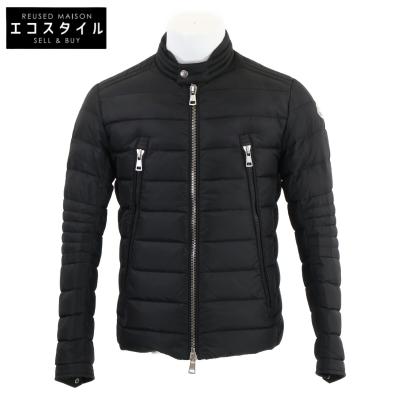 MONCLER AMIOT ライダース ダウンジャケット ブラック サイズ5 Black Amiot Down Biker Jacket - Short Down Jackets for Men