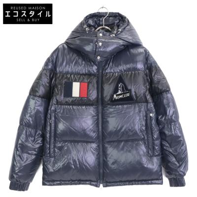 MONCLER ネイビー ナイロンダウンジャケット (美品) MONCLER MONCLER/モンクレール FATSIAN 18年 0 ナイロン ダウン