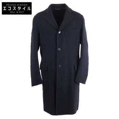 【美品】HERMES エルメス フード付きミリタリーコート ネイビー 美品】HERMES エルメス フード付きミリタリーコート ネイビー