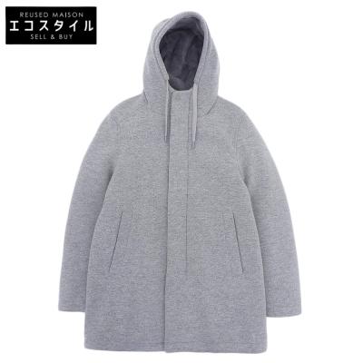 新品未使用　Herno ウールコート グレー　サイズ46 アウトレット】HERNO ヘルノ ライナー付き コート/カシミヤ