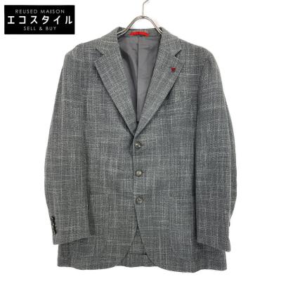極美品✨ISAIA テーラードジャケット 50 XL チェック シルク混 極美品✨ISAIA 現行 テーラードジャケット XL チェック シルク混 高級