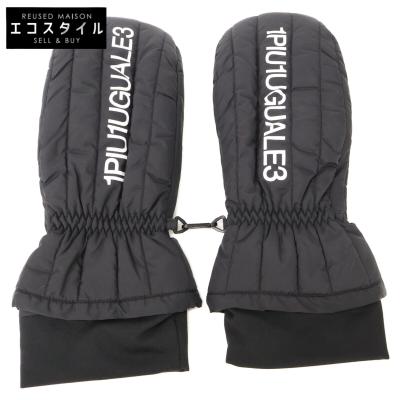 1 piu 1 uguale 3 ブラックミトン（メンズ）とグローブ 1piu1uguale3（1 piu 1 uguale 3／メンズ手袋）｜ファッション