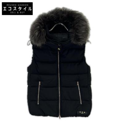 美品 タトラス TATRAS ダウンベスト 2 M ブラック　黒 ファー タトラス ダウンベスト（レディースファッション） | ファッション の