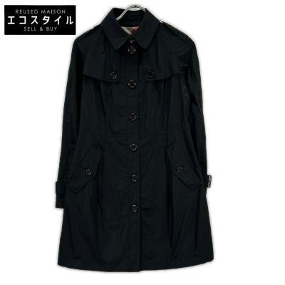 レディース 美品＊Burberry London＊シングル レディース・ハーフコート黒