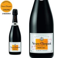 シャンパン クリコ シャンパーニュ ヴーヴクリコ ホワイトラベル ドゥミ・セック 正規 750ml （フランス シャンパン 白） | うきうきワインの玉手箱2号店