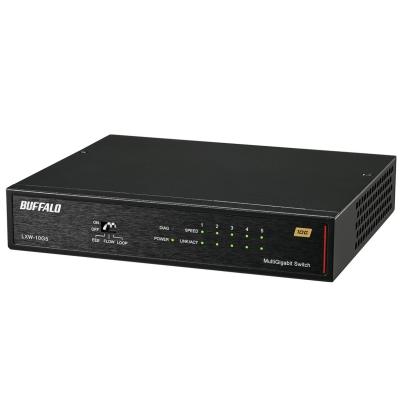 BUFFALO 10G スイッチングハブ マルチギガ対応 10Gマルチギガスイッチングハブ LAN HUB 6ポート 10Gbps 5Gbps 2.5Gbps