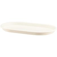 グロウプレート オーバル 25型 ホワイト 大和プラスチック 鉢皿 | ワイズライフYahoo!店
