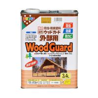 油性ウッドガード 外部用 3.4L パイン アサヒペン 浸透力抜群 防カビ WoodGuard 強力防虫・防腐塗料 油性塗料 | ワイズライフYahoo!店