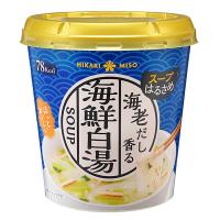 ひかり味噌 カップスープはるさめ 海鮮白湯 1食 ×6本 | ウィステリアル