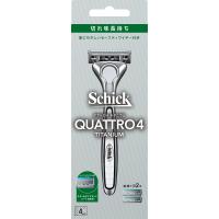 Schick(シック) クアトロ4チタニウム ホルダー(刃付き+替刃1コ) 男性 髭剃り カミソリ | ウィステリアル