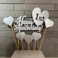 【期間限定割引】ケーキ トッパー 結婚式 二次会 記念日 バレンタイン 1.jpg