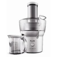 Breville Juice Fountain Compact Juicer, Silver, BJE200XL, 10" x 10.5" x 16" | World Importer