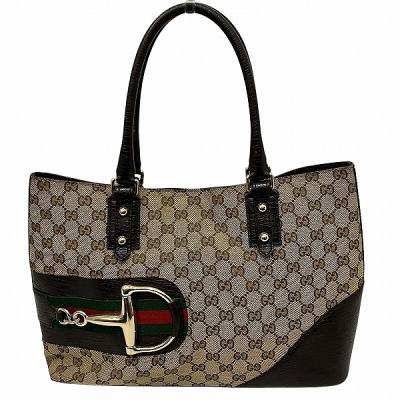 美品 GUCCI グッチ シェリーライン ホースビット　トートバッグ GUCCI - ✨極美品✨ GUCCI グッチ トートバッグ シェリーライン ホース