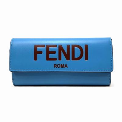 fendi 財布 ブルーレザー 長財布（レディースファッション