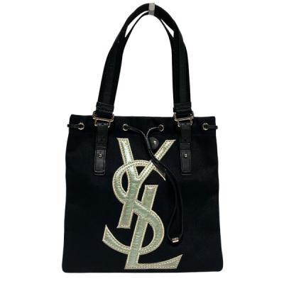 【美品】YvessaintLaurent ハンドバッグ トートバッグ ブラック Yves Saint Laurent 極 美品 SAINT LAURENT PARIS サンローラン