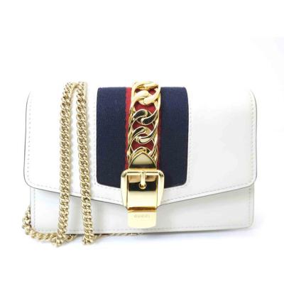 GUCCI グッチ/ミニチェーンショルダーバッグ/シルヴィ/494646/218*/ABランク/88【中古】 GUCCI（グッチ） グッチ/ミニチェーンショルダーバッグ/シルヴィ