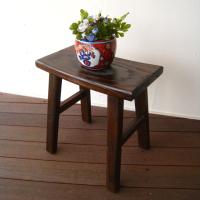 天然木 パイン古材 スツール サイドテーブル / 木製 無垢 おしゃれ 