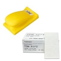 【ガラス磨き用パッドセット】3M ソフトブロック 5742 + スコッチブライト タイプT 7750 各1個セット 取寄 | ネットペイント Yahoo!店