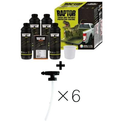 正規輸入品　RAPTOR LINER ティンタブル４Lセット　ラプターライナー 塗料＆硬化剤］ラプターライナー塗料 カラー配合用4Lセット