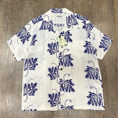 サンサーフ ハイビスカス アロハシャツ Sun Surf - 美品 SUN SURF ハイビスカス柄 長袖 アロハシャツ XS