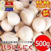 セール！最安挑戦 にんにく 青森 500g+20g増量中！計520g バラ 皮剥け無し 正品 送料無料 青森県産 ニンニク ネット詰め 福地ホワイト六片 | 青森期待の新人商店