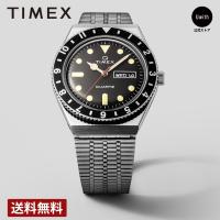 【ブランド直営店】[レビュー特典あり]タイメックス 腕時計 TIMEX Q TIMEX TW2U61800 ブラック 腕時計 メンズ レディース | Uwith