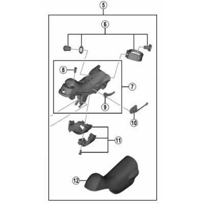 パーツ st5800 Amazon | シマノ (SHIMANO) リペアパーツ カバーユニット (右用