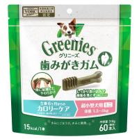 グリニーズ プラス 犬用 歯磨きガム 超小型犬用ミニ 体重1.3-4kg 生後6か月からの 成犬用 カロリーケア 60本 歯みがきガム VO | 木村流通
