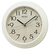 セイコークロック 掛け時計 置き時計兼用 ナチュラル 電波 アナログ アイボリー 本体サイズ:直径20.3×4.4cm KX245A | Wpiaストア