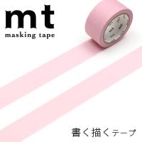 マスキングテープ mt カモ井加工紙 1P 書く描くテープ パステルピンク MTKAKU01 幅20mm×長さ7m | シモジマラッピング倶楽部 Yahoo!店