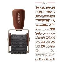 はんこ シヤチハタ 回転デコレーション スタンプ ねこ NRD-13A2 回転スタンプ デザインスタンプ | シモジマラッピング倶楽部 Yahoo!店