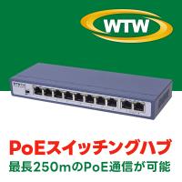 IPネットワークカメラ用 PoE給電スイッチングハブ WTW-PSH0828 | WTW 塚本無線