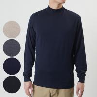 ジョンスメドレー JOHN SMEDLEY メンズ モックネックセーター HARCOURT ハーコート ニット 30ゲージ エクストラファインメリノウール | テザーレブランドショップ