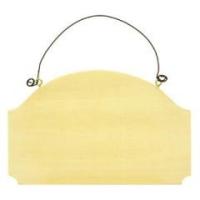 トールペイント用品 ／ トールペイント 『白木 ネームサインF5 B-875』 カントリークラフト