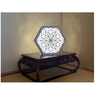 ⑤組子細工　行燈　間接照明　伝統工芸品 ⑤組子細工 行燈 間接照明 伝統工芸品