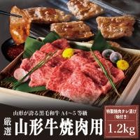 ふるさと納税 山形市 A4〜5等級!厳選! 山形牛 焼肉用 特製焼肉タレ漬け 1.2kg FZ23-979 | Yahoo!ふるさと納税