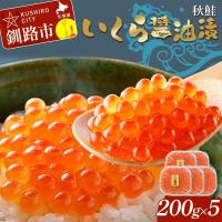 ふるさと納税 釧路市 いくら醤油漬 200g×5個 秋鮭 鮭 イクラ 魚卵 鮭いくら 醤油漬 北海道 F4F-8870 | Yahoo!ふるさと納税