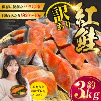 ふるさと納税 釧路市 訳あり 紅鮭 約3kg 鮭 しゃけ サーモン 切り身 打ち身 規格外 不揃い F4F-8287 | Yahoo!ふるさと納税