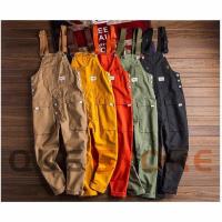 オーバーオール メンズ ワークパンツ　サロペット ゆとり 無地 オールインワン サロペット ボトムス 作業服 春夏秋 お洒落 男性 カジュアル