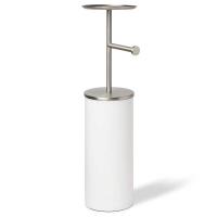 UMBRA　ポータル― トイレットペーパースタンド ホワイト／ニッケル　21012487670 | コジマYahoo!店