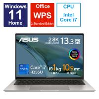 ASUS エイスース　ノートパソコン Zenbook S [13.3型 /Windows11 Home] バサルトグレー　UX5304VA-NQI7W | コジマYahoo!店