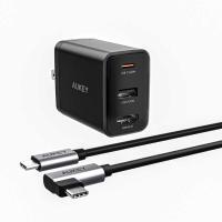 AUKEY　USB充電器 Swift HDMI 65W ブラック［USB-A 1ポート/USB-C 1ポート/HDMI 1ポート/USB Power Delivery対応/GaN(窒化ガリウム) 採用］　PA-H60 | コジマYahoo!店