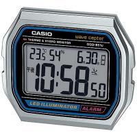 カシオ　CASIO　目覚まし時計 wave ceptor(ウェーブセプター)(電波自動受信機能有) シルバー　DQD-851J-8JF | コジマYahoo!店