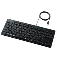エレコム　ELECOM　コンパクトキーボード 有線 静音設計 抗菌　TK-FCM113SKBK | コジマYahoo!店