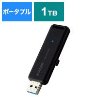 エレコム　ELECOM　外付けSSD USB-A接続 PS5/PS4、録画対応 ブラック [1TB /ポータブル型]　ESD-EMB1000GBK | コジマYahoo!店